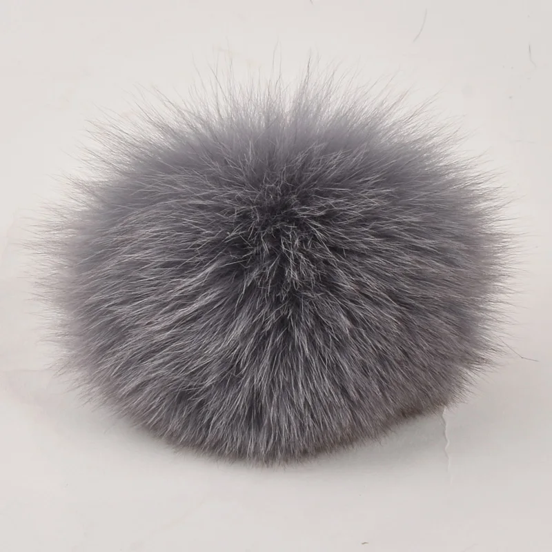 9 Pieces Real Fox Fur Pompons Natural Pompom Fluffy Ball DIY Pom Poms for Knitted Hats Caps beanies keychain | Аксессуары для