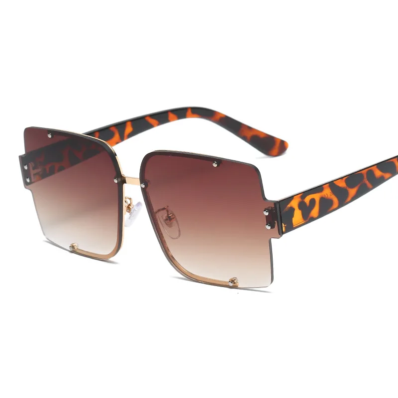 

TEENYOUN Women Rimless Sunglasses Gradient Shades Square Sun Glasses Ladies Vintage Framless Eyewears Oculos De Sol UV400