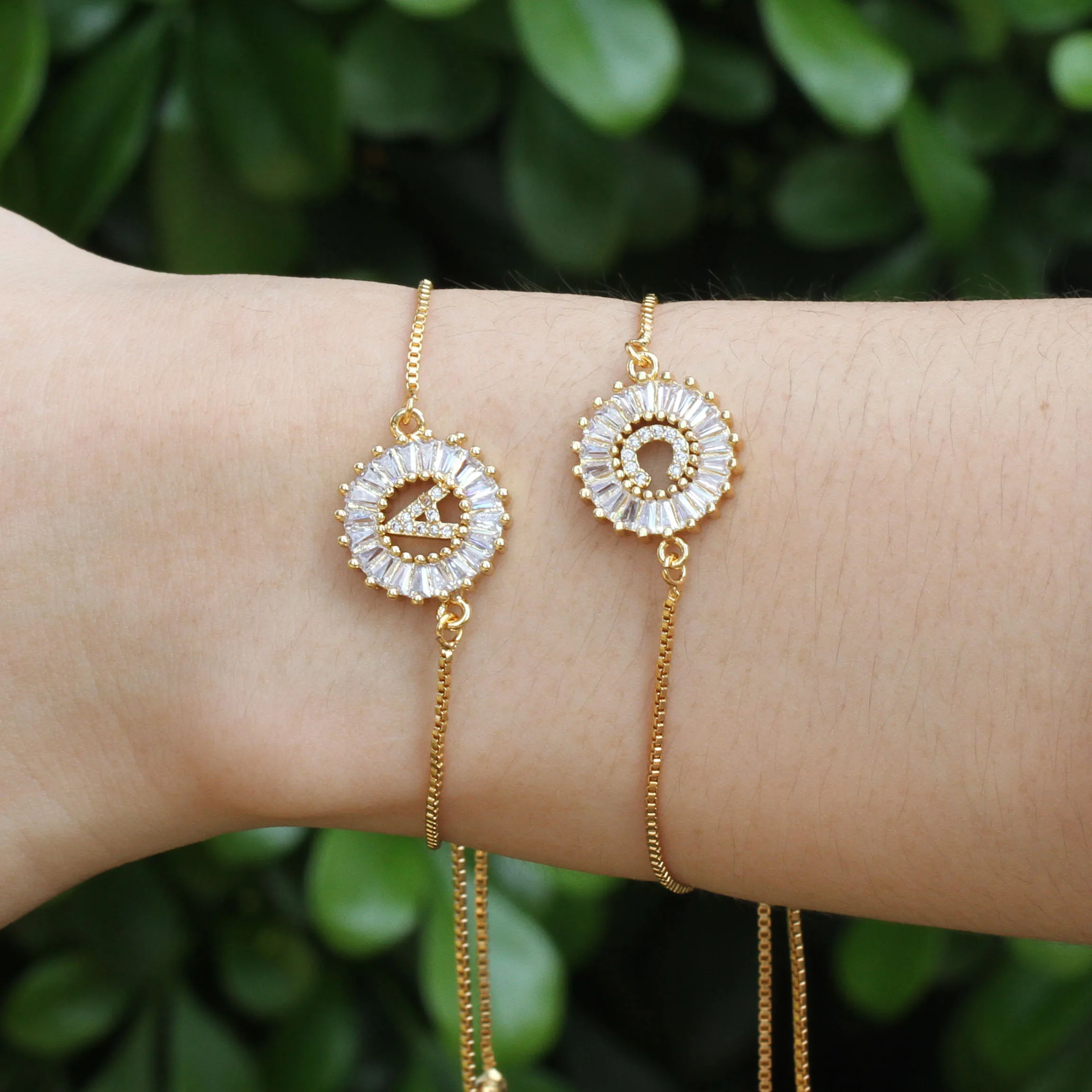 Новая трендовая Женская оригинальная медная подвеска с фианитами|Браслеты