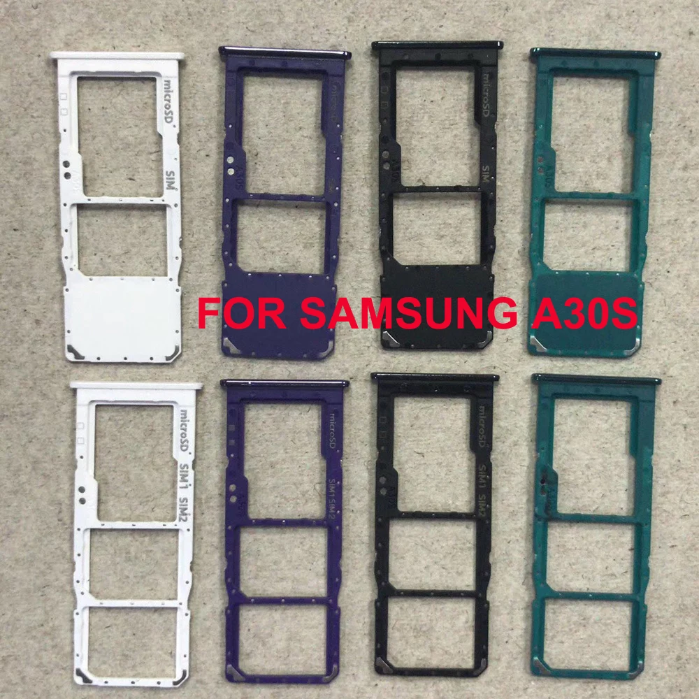 Адаптер лотка для SIM карты телефона Samsung Galaxy A30s A307 A307F A307FN оригинальный корпус