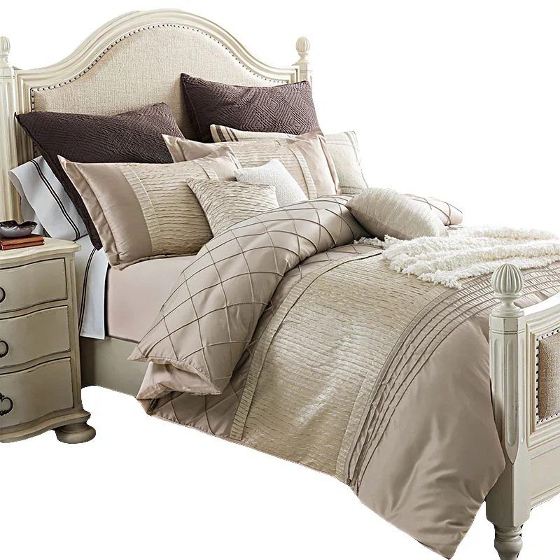 

European style luxury hotel four-piece cotton four-piece high-grade pure cotton model room high-end decoration four-piece