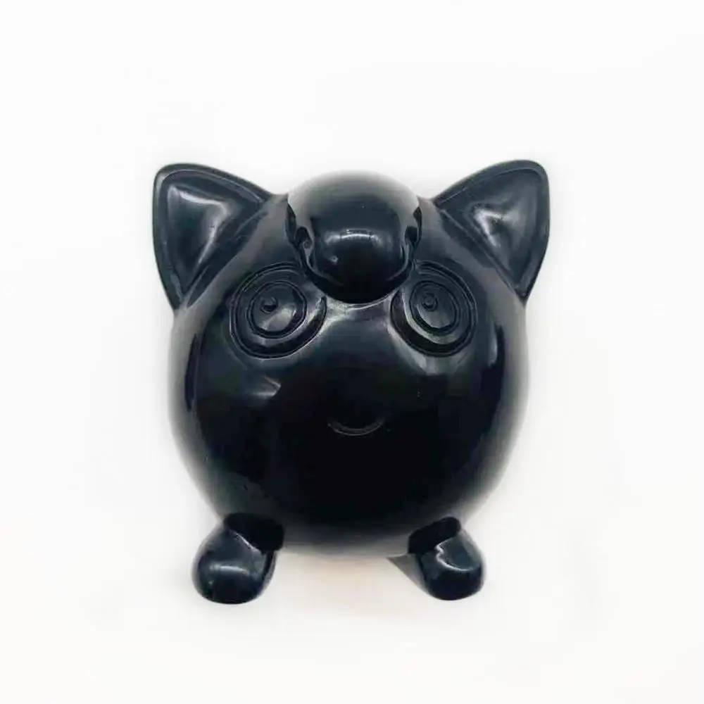 1 шт. натуральный кристалл кварца Карвер обсидиан маленький жир бутил для