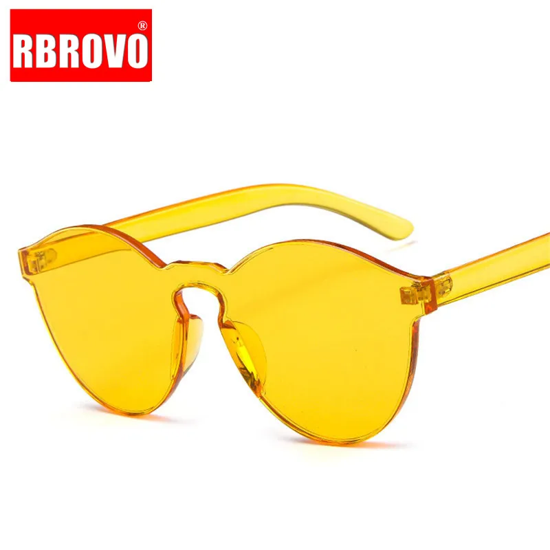 RBROVO 2021 Cateye Солнцезащитные очки женские круглые брендовые дизайнерские для