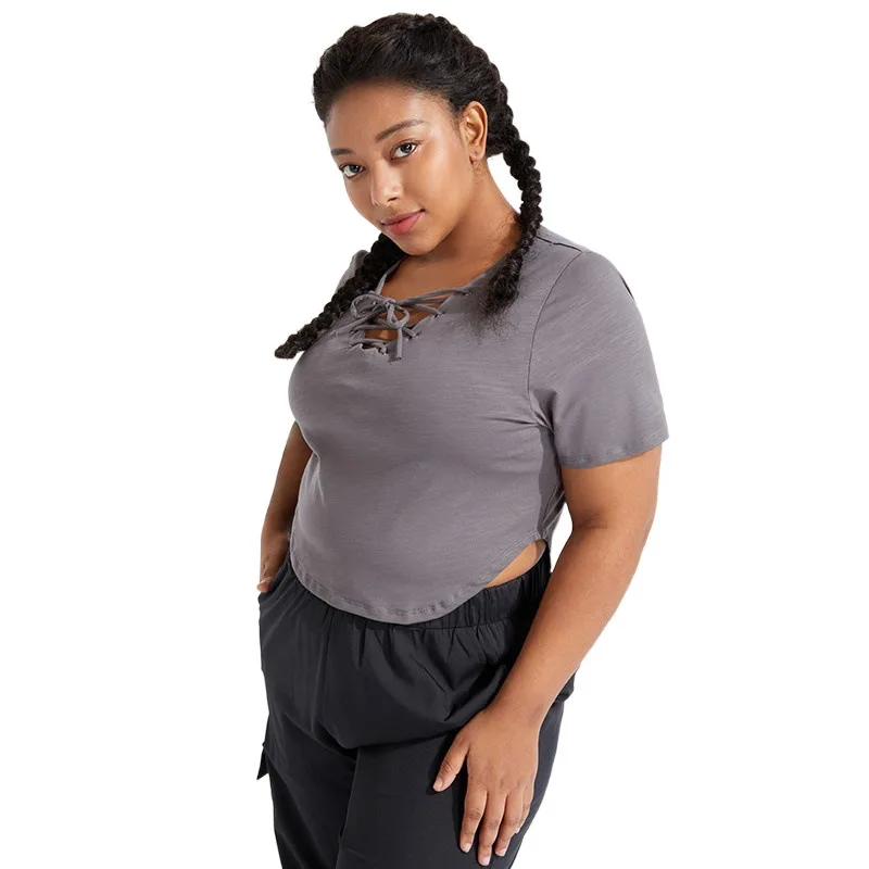 

Plus Size L-4XL Mesh Quick-Dry Sport Shirts Women Yoga Tops Fitness Short Sleeve T-Shirts Breathable Gym Workout Running Tops