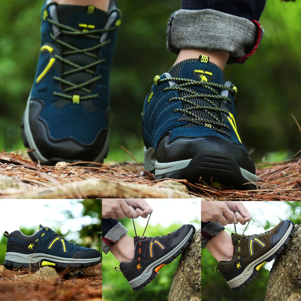 

SAGACE Men's Sneakers 2019 new Fashion Non-Slip casual shoes men Wear-Resistant Outdoor Waterproof Hiking Shoes Men Sneakers new