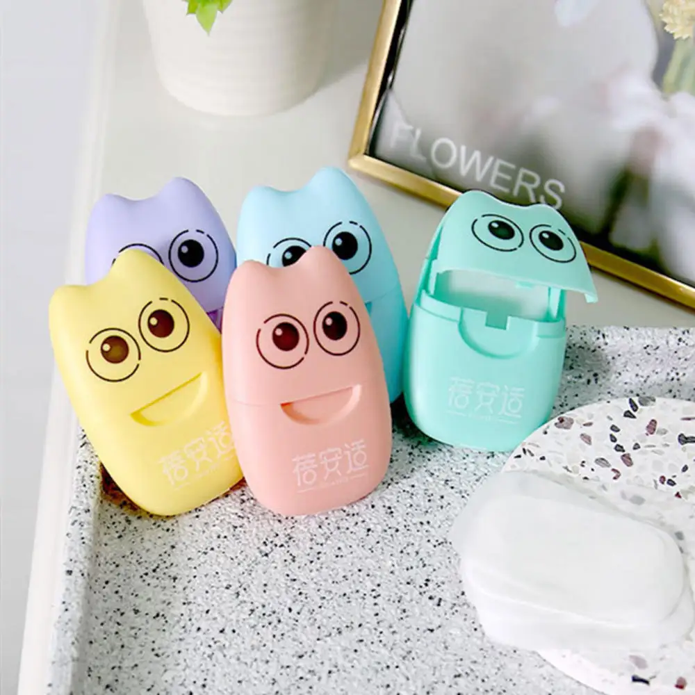 1 Boxs Soap Paper Disposable Washing Hand Eczema Acne Pimples Remover Skin Care Preventing Influenza Virus as Picture |