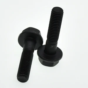 5 шт., шестигранные фланцевые болты M6 M8 10, 9 класса, винты с фланцем, шестигранные Ленточные площадки, полная резьбачастичная резьба GB5789