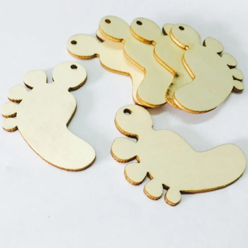 10pcs Natural Wood Unfinished Cutout Wooden Hand Cutouts Shapes for Patchwork DIY Crafting Decoration | Дом и сад