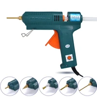 hot glue gun 150w with 6 copper nozzle temperature adjustable craft repair tool craft jewelry diy