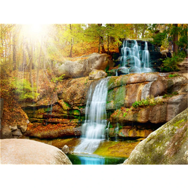 Frame DIY Painting By Numbers Landscape Forest Acrylic Paint For Adult Wall Art Pictur Home Decors | Дом и сад