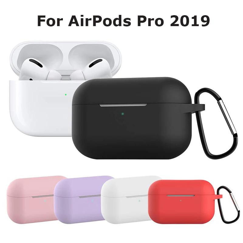 Для AirPods Pro 2019 чехол силиконовый тонкий противоударный беспроводной Bluetooth