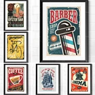 Плакат в стиле ретро, для кинотеатра, мотоцикла, бара, бильярда, парикмахерской, морского, американского ресторана