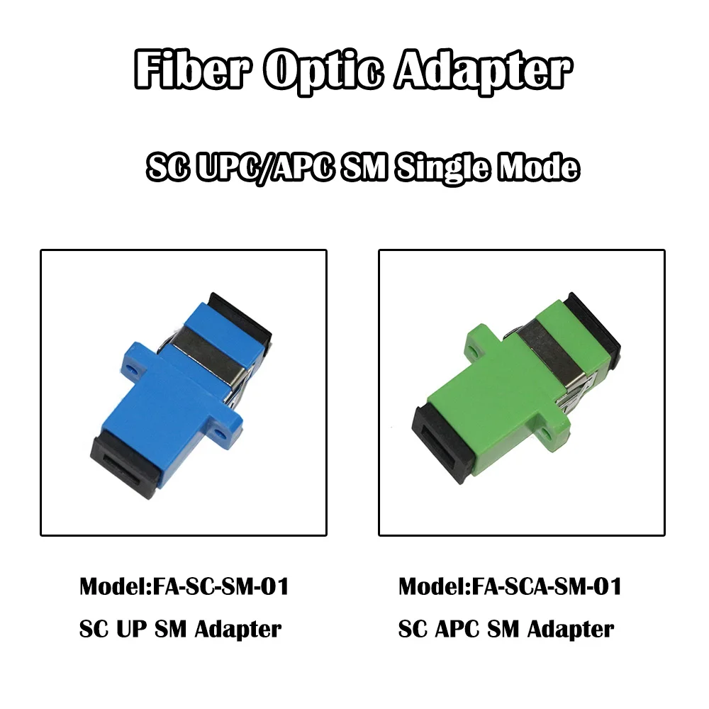 400 шт./лот SC UPC/APC Волоконно оптический адаптер SM одномодовый Simplex FTTH сетевой Ethernet