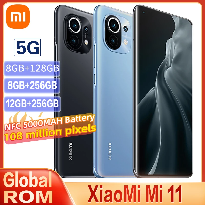 

Оригинальный смартфон Mi Xiaomi 11 с глобальной прошивкой, 8 ГБ + 256 ГБ, стандартная NFC, Восьмиядерный процессор Snapdragon 888, 108 МП, пиксели, 120 Гц, экран о...