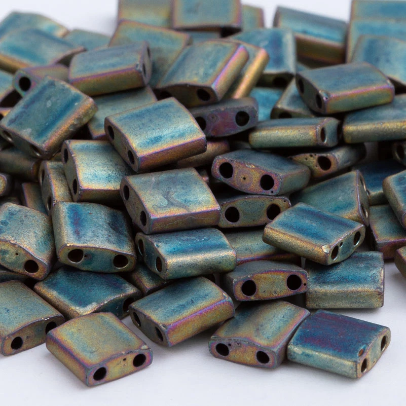 TL2008 Тайдиан Miyuki Tila Seedbeads для изготовления ювелирных браслетов своими руками 2 отверстия 5*5*1,9 мм 3/5 г/лот - Цвет: TL2008