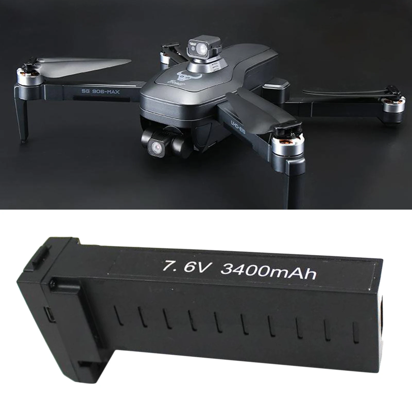 

7.6 Volt 3400mAh Lithium Battery High Power Batteries for SG906PRO SG906PRO2 SG906MAX Remote Control Drone Quadcopter Accessory