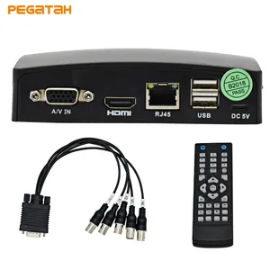 HD мини DVR с 4ch видео в 1080 ч в режиме реального времени CCTV Гибридный AHDCVITVIаналоговый в 1 Мини DVR