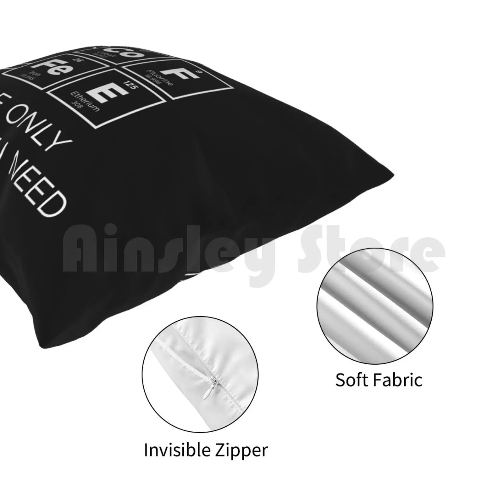 Кофе единственное что мне нужно Периодическая таблица подушек наволочка с