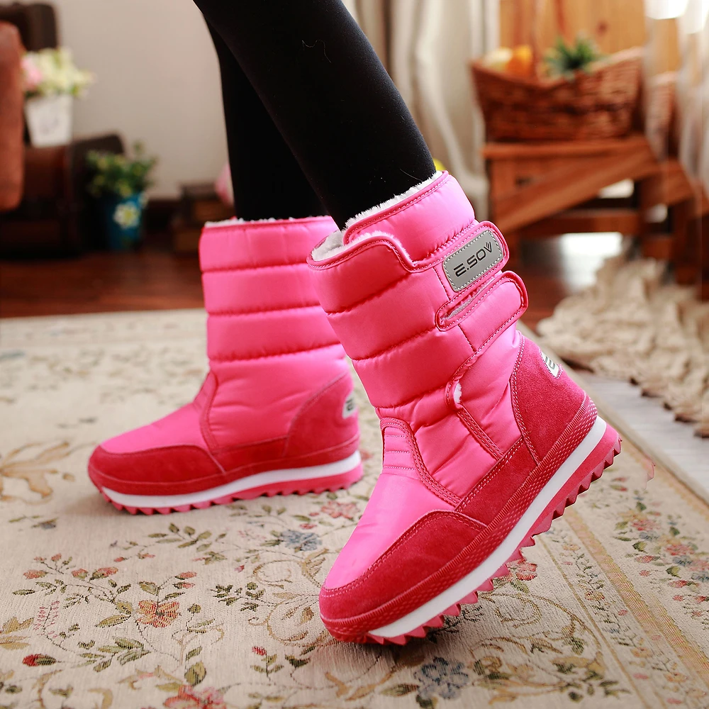 Новые зимние женские сапоги Нескользящие водонепроницаемые на толстой подошве