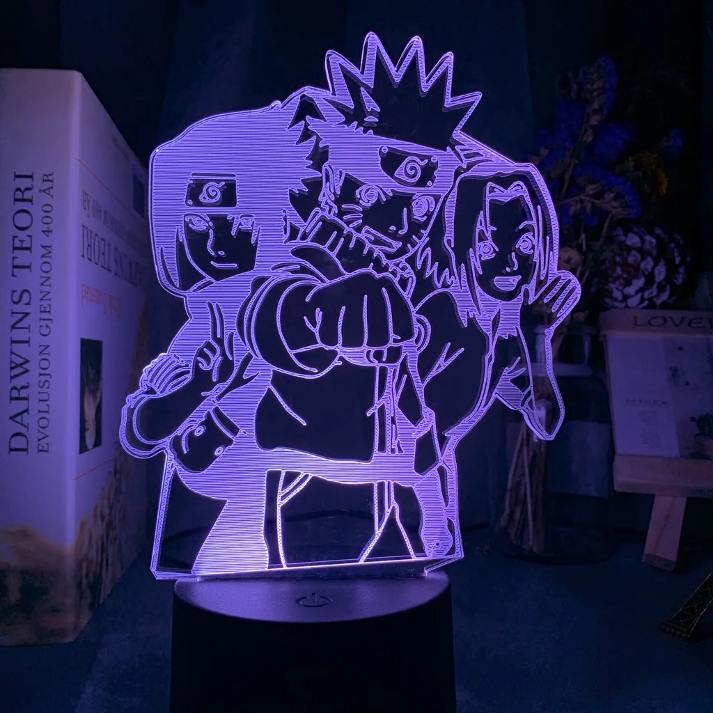 Светодиодный ночсветильник Naruto Hayato Sasuke Sakura фигурка сакуры светильник для детей
