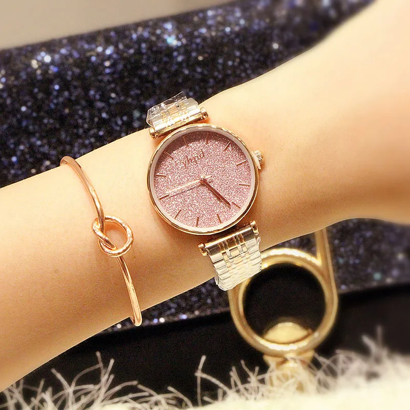 Женские наручные часы со стразами роскошные брендовые модные звездным небом 2019 |