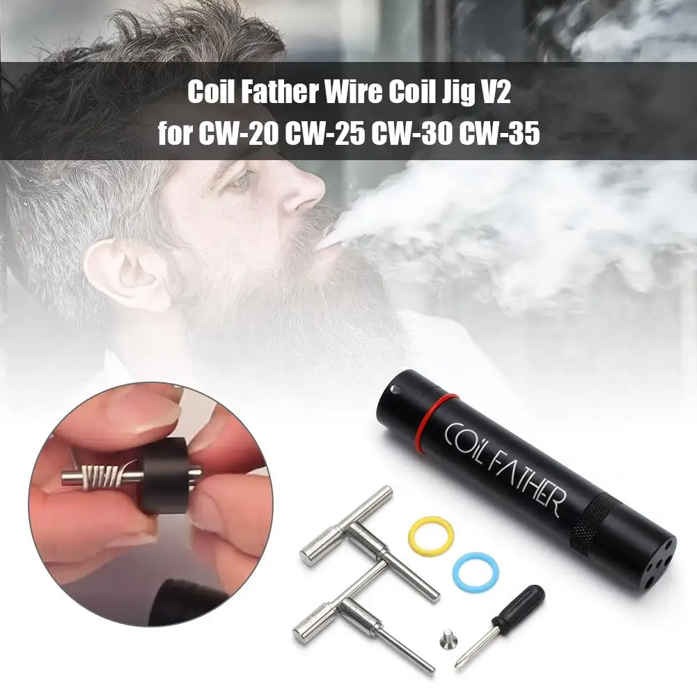 

Coil Father Wire Coil Jig V2 Tool Kit for RDA RTA CW-20 CW-25 CW-30 CW-35 Koiler Coil for Electronic Cigarette Kit