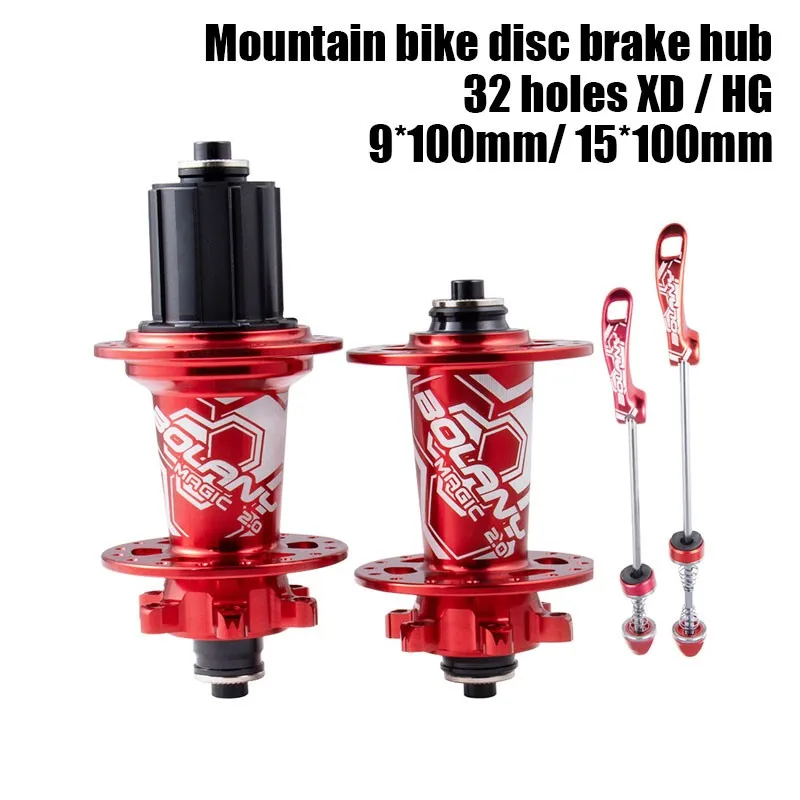 

MTB Disc Brake Hub Four Bearing Quick Release Disc Brake Six Nail Hub Front and Rear Hub for Xd Bike Part
