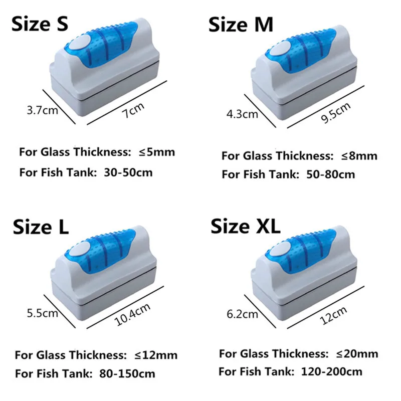 Практичная плавающая Магнитная Щетка для аквариума стеклянный скребок