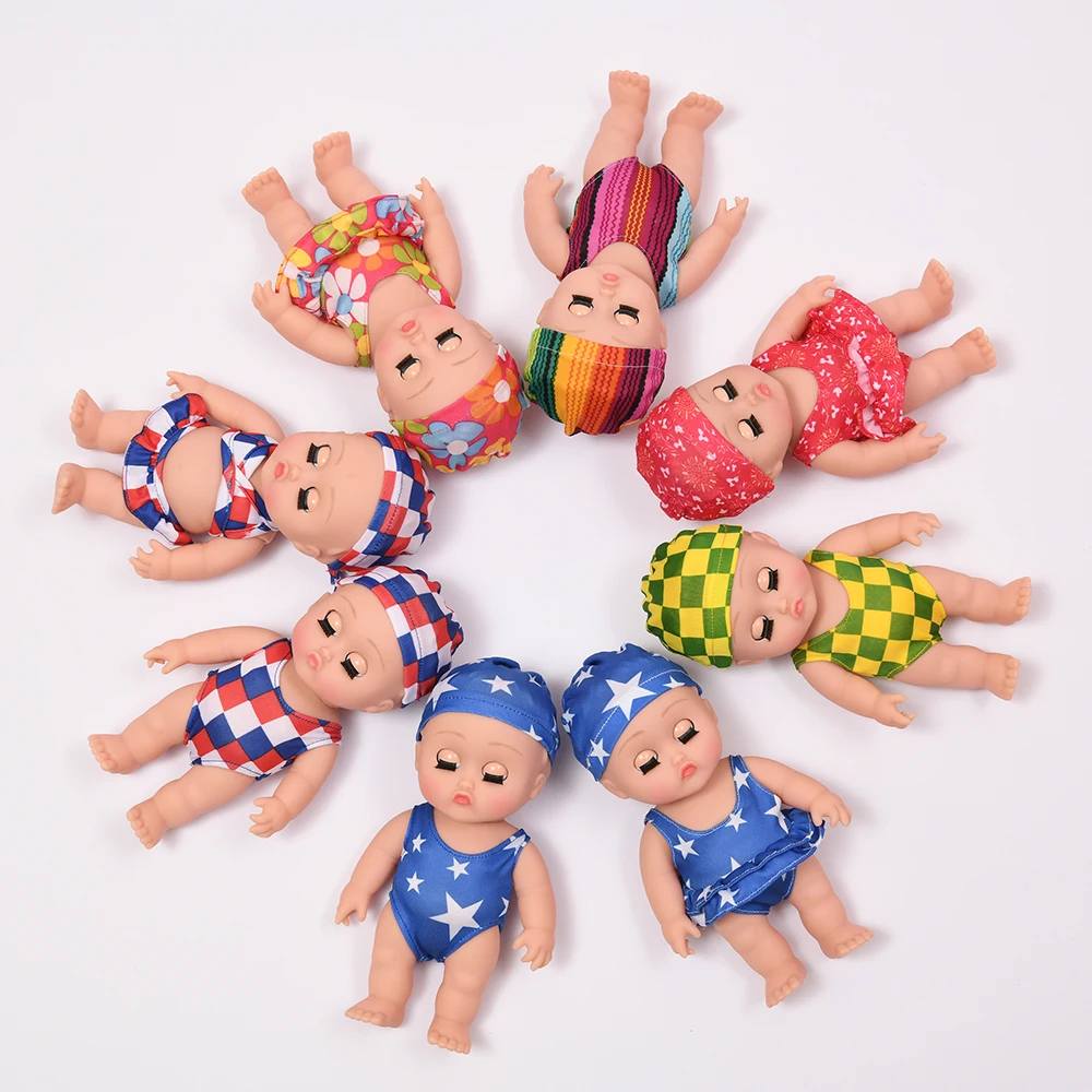 

20 см куклы для ванной, куклы для новорожденных, полностью силиконовые водонепроницаемые куклы для новорожденных, реалистичные детские игру...