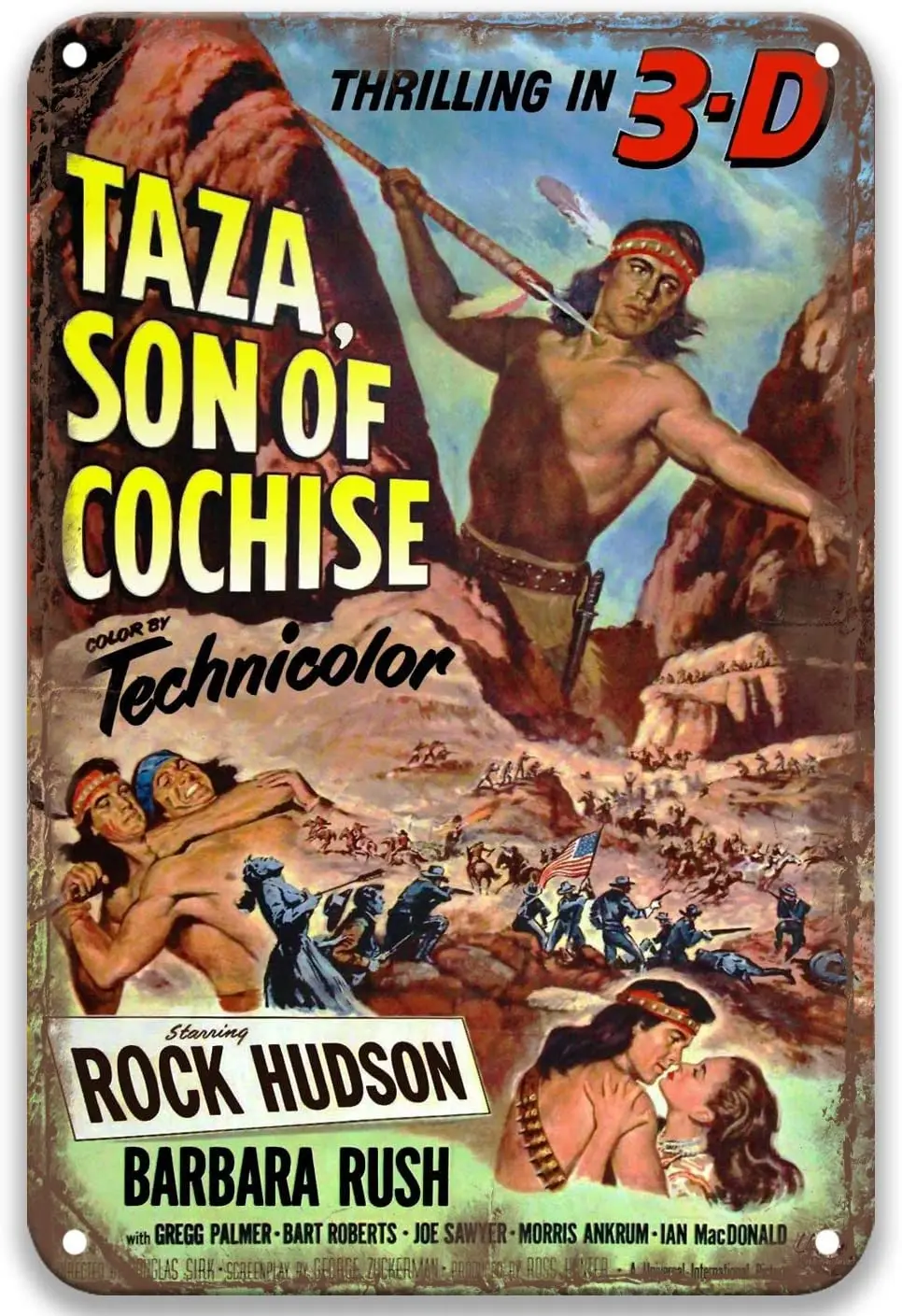 

Оловянные знаки Taza, Son of Cochise (1954), винтажные фильмы, Современное украшение для стен, аквариум, бара, индивидуальное украшение для гаража, дома