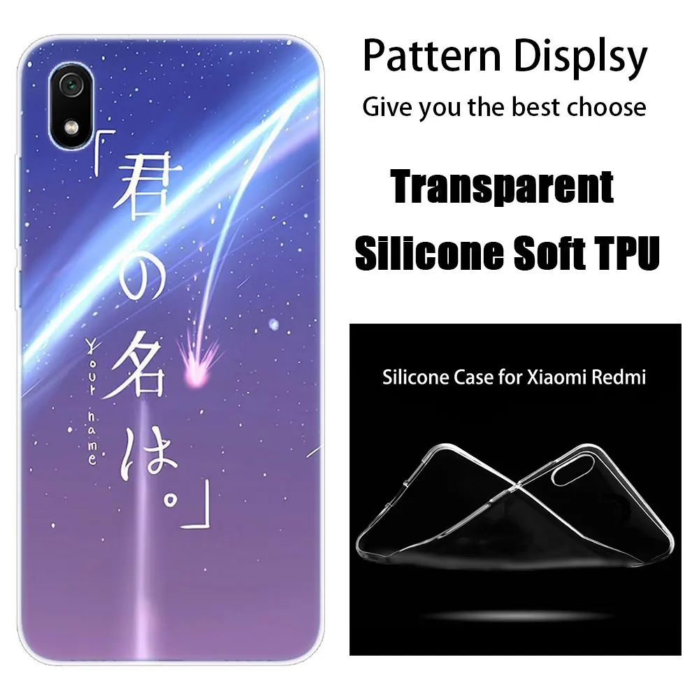 Роскошный силиконовый чехол аниме ваше имя Kimi no Na wa для Xiaomi Redmi K20 Pro 7 7A 6 6A 4X5 Plus S2 GO Note 8 7 6 5 Pro 4