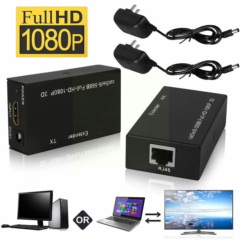 

HDMI-compatible extender HDMI-compatible cable extender signal HD 1080P extension meters 60 W1M0