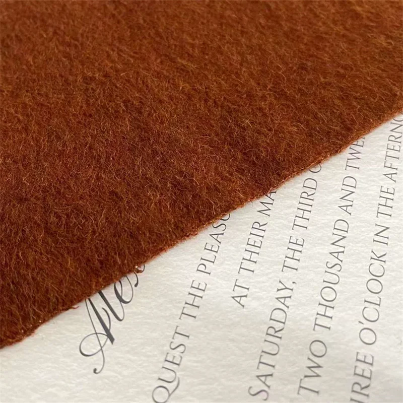 NW174 двухсторонняя закатная оранжевая шерстяная ткань женское осенне-зимнее