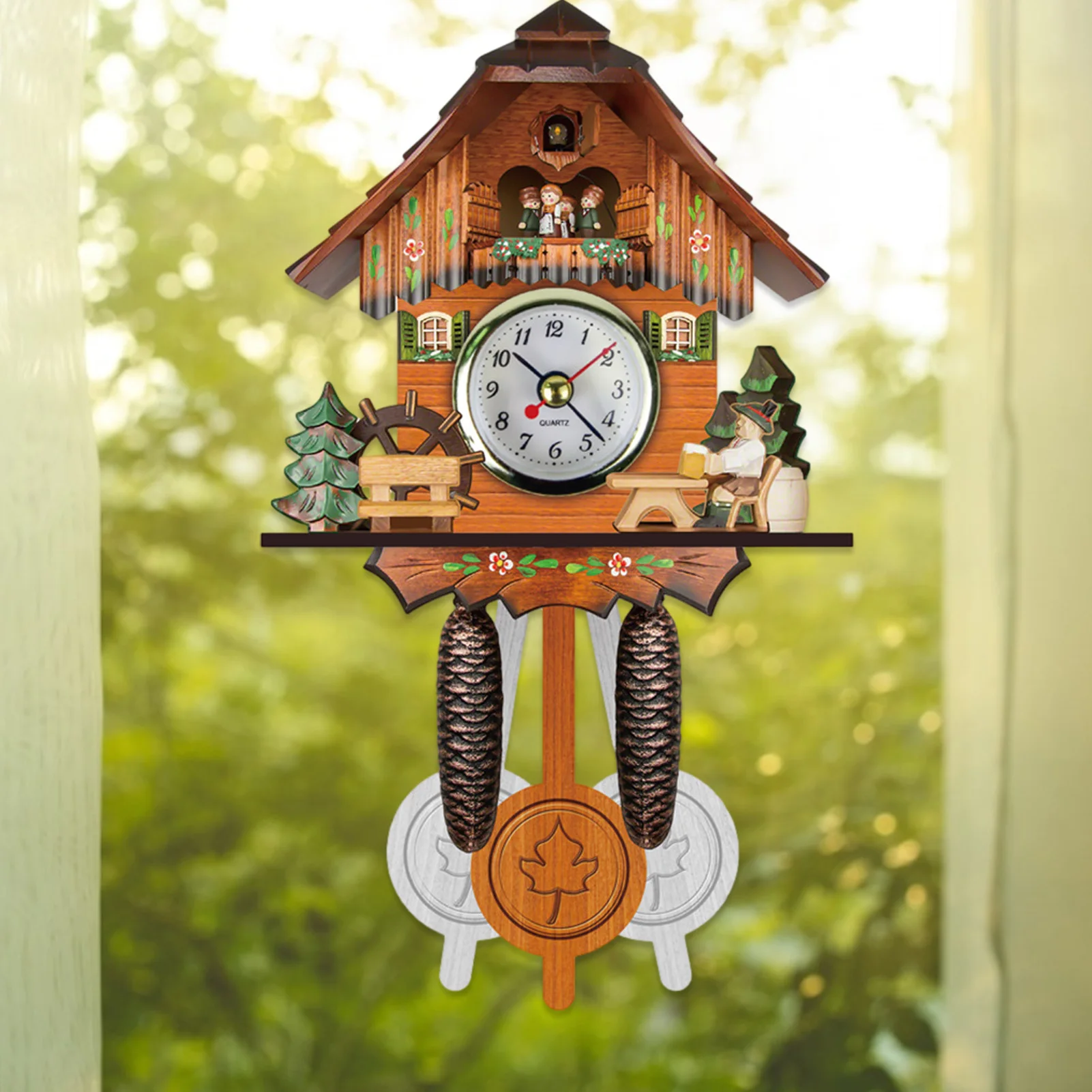 Часы Cuckoo для гостиной настенные часы с изображением птицы будильник в
