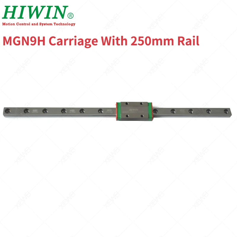 HIWIN из нержавеющей стали MGN9 250 мм 350 мм линейная направляющая с MGN9H направляющие блоки каретки для 3d принтера