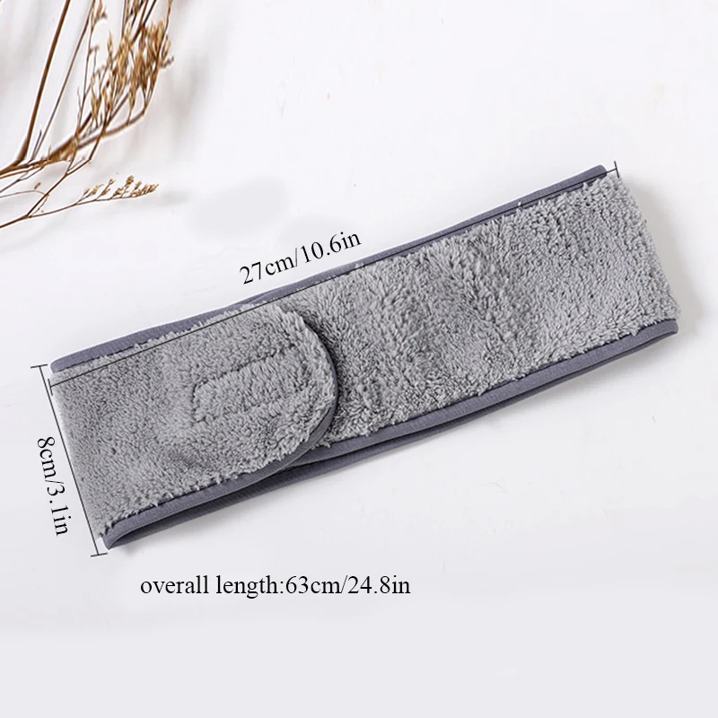 

1PC Women Adjustable Hairband Makeup Toweling Hair Wrap Head Band Stretch Salon SPA Facial Headband Hair Accessories Shower Cap
