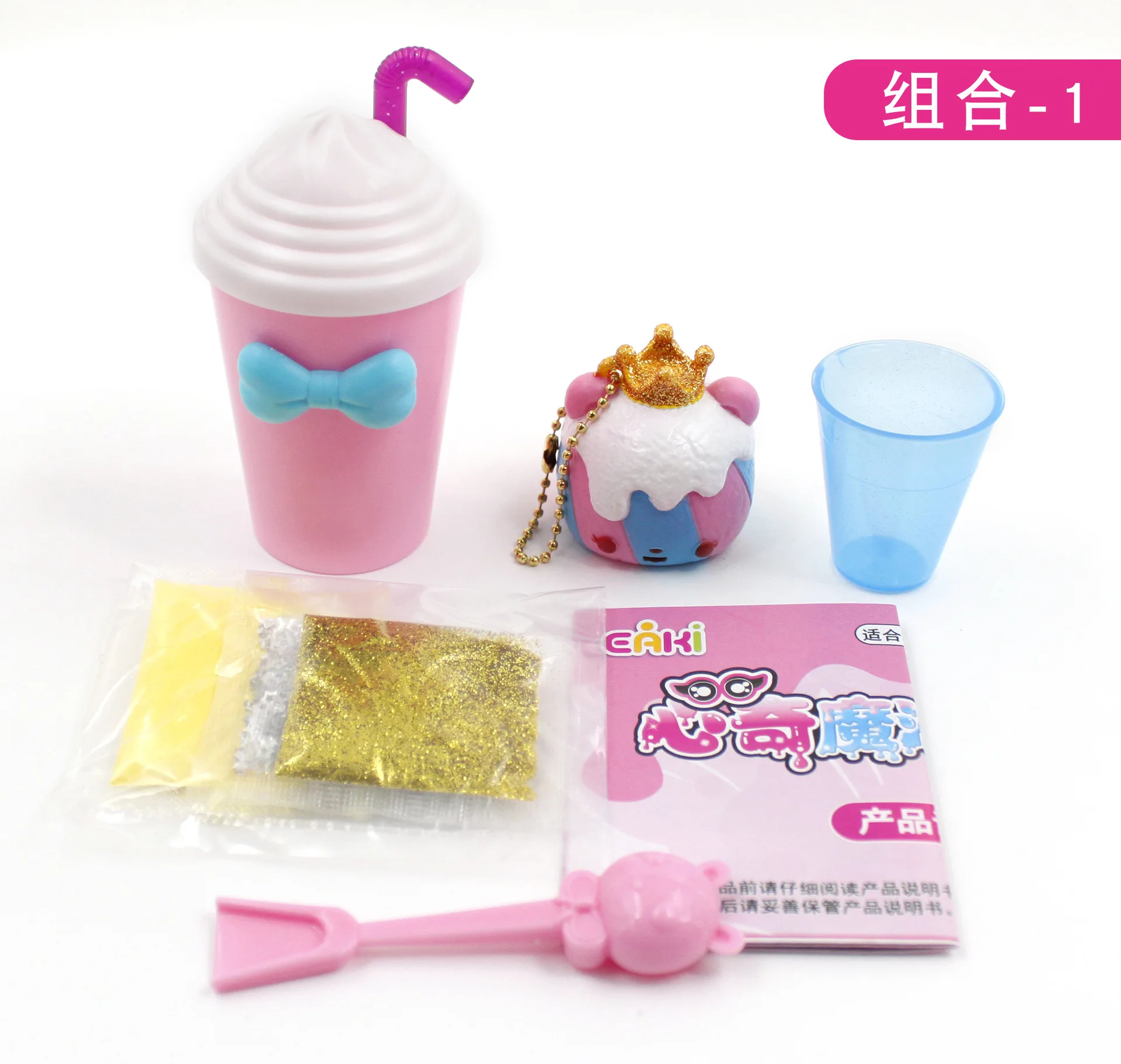 Новые оригинальные игрушки для девочек EAKI Poopsie Slime Shake с кристаллами глиняная