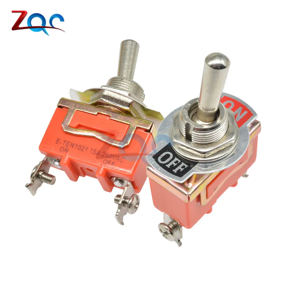 Mini автоматический переключатель AC 250V 15A 2 Pin DPDT On/Off Position медный контакт