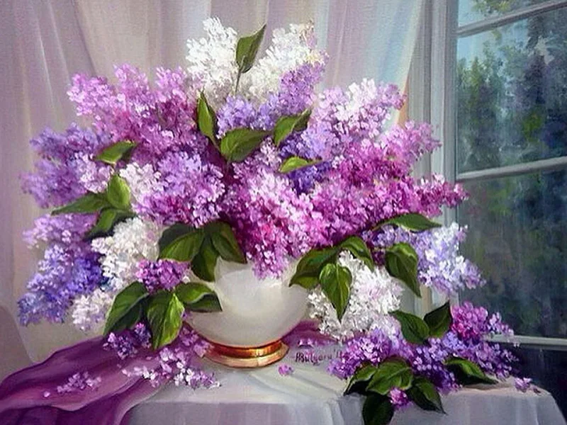 5D DIY алмазная живопись Гипсофила мозаика вышивки крестом Полный Круглый дрель