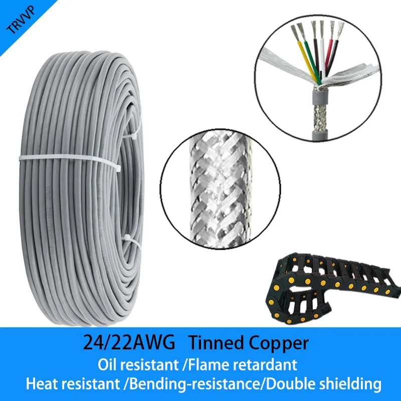Тройной медный кабель 24/22AWG 2/3/4/5/6/7/8 дюймов