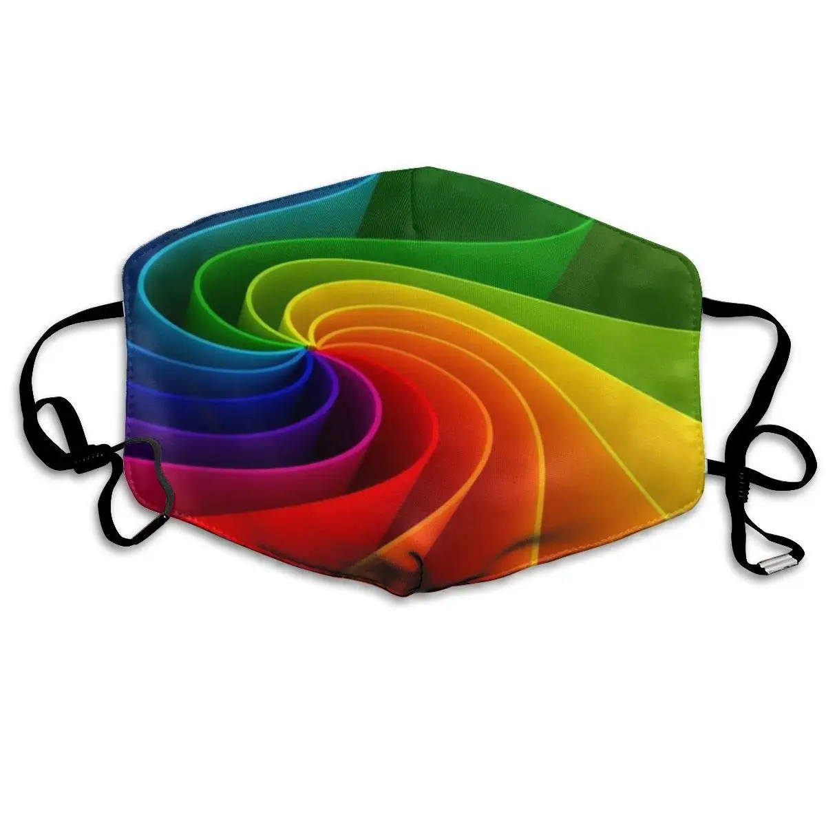

NiYoung Women Men Teens Washable Reusable Face Masks with Elastic Ear Loop, Anti Dust Pollution Face Mask (Rainbow Print