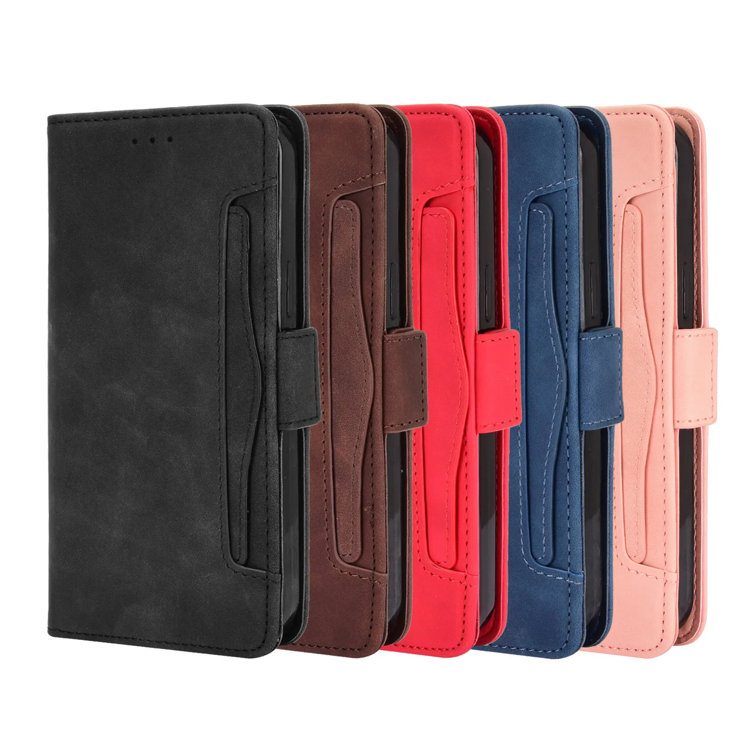 

Unque Wallet Leather Case For Rakuten Hand / mini Case Magnetic Closure Book Flip Cover For Rakuten BIG / ZR01 Card Holder Bags