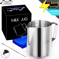 stainless steel milk frothing pitcher espresso coffee barista craft latte cup cappuccino milk jug cream frother pitcher maker