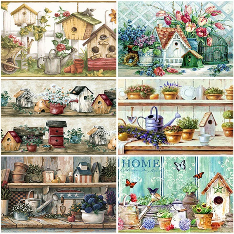 

5D Diamond Painting Potted Plant Mosaic Diamond Embroidery Full Round Square Drill Rhinestone Picture Handcraft Home Decoration