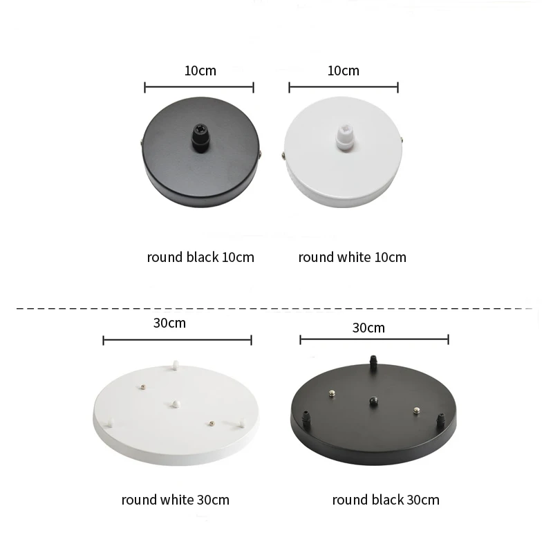 

Chandeliers/Pendant lamp Base Plate Lighting Accessories Black/ White Round/Rectangular Ceiling Base Canopy Plate Lamps chassis