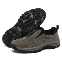 mens hiking shoes slip on trail trekking wear resistant non slip loafers sneakers outdoor sport shoes male footwear size 39 46