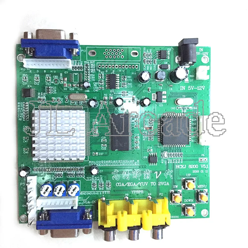 Аркадная игра GBS8220 CGA/YUV/EGA/RGB преобразователь сигнала в VGA HD плата видеоконвертера