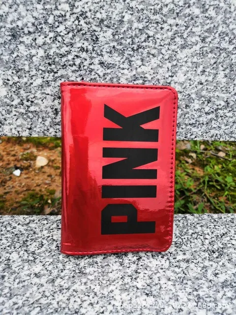 New card protection pink Wallet Bank purse Holder Id Bank Card Case Protection Credit Card Holder rfid wallet - Цвет: Красный