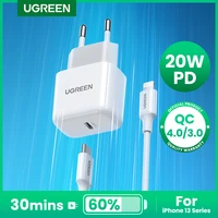 ugreen pd charger 20w usb c charger for iphone 13 12 fast charging usb charger for samsung s10 xiaomi mobile phone charger