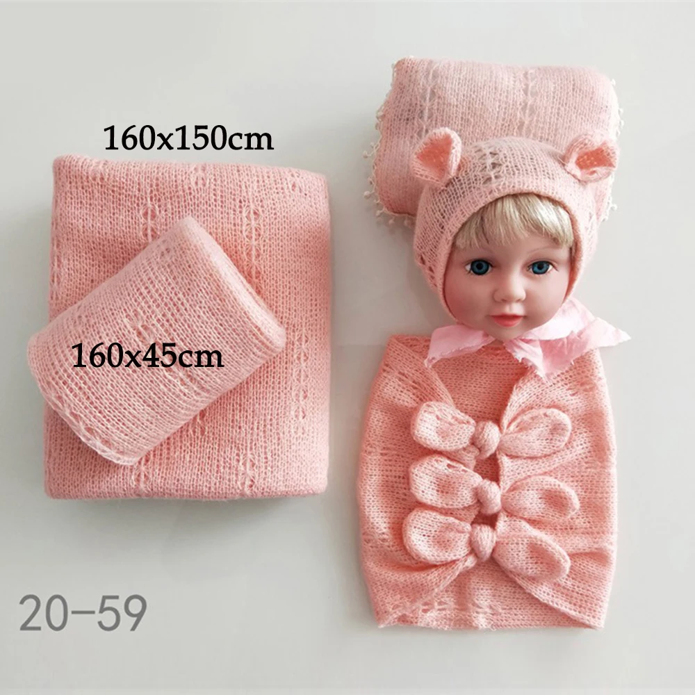 D&ampJ 4pcs/5pcs Newborn Sets Photography Props Baby Posing Pillow Hat Bonnet Wraps Background Blanket Fotografia Studio | Детская